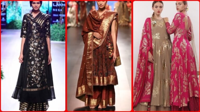 Vintage indian fashion week designer bridal dress collection