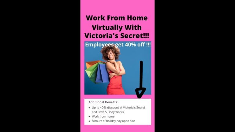 Work from home jobs with Victoria Secret!!!