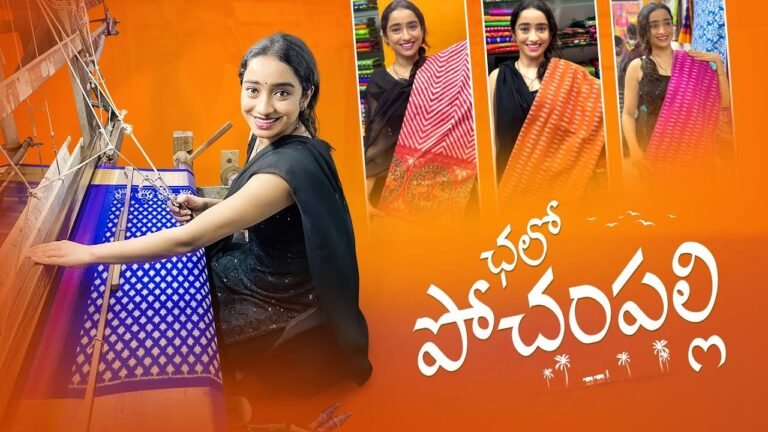 ఛలో పోచంపల్లి | Indian Fashion | Pochampally Handloom Sarees | Vindhya Vishaka Vlogs | Silly Monks