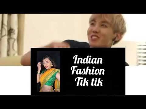 BTS react to Indian Fashion tik tok