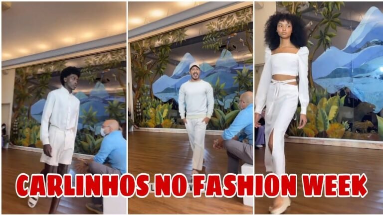 CARLINHOS LANÇA SUA PRIMEIRO COLEÇÃO DE ROUPAS NO FASHION WEEK SÃO PAULO