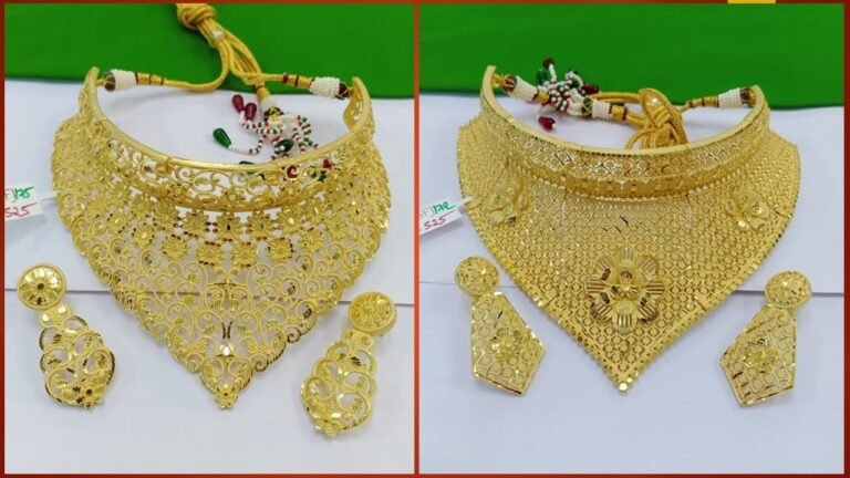 Light Weight Dubai Gold Necklace Design Collection 2021 – Indian Fashion Trends