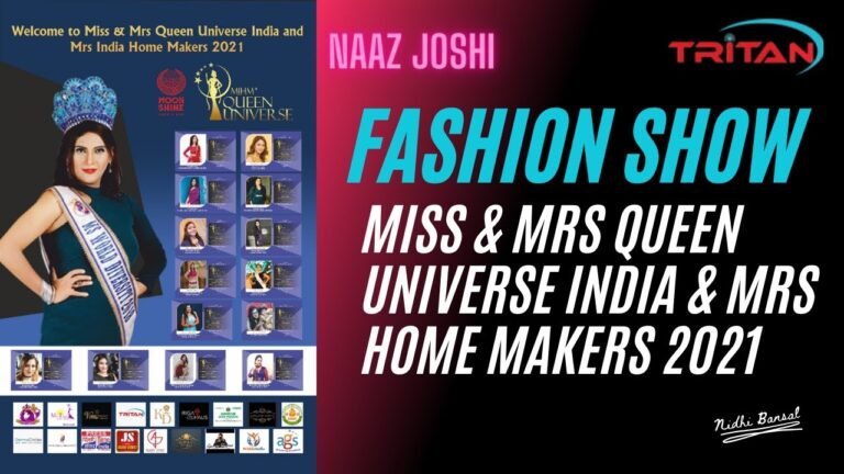 Miss and Mrs Queen Universe India Fashion Show by Naaz Joshi (Brand Ambassador of Tritan Solutions)