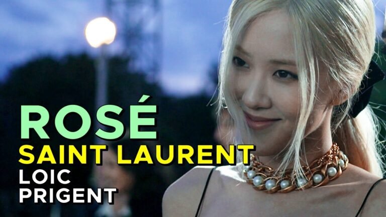 SAINT LAURENT: A WATERFALL IN PARIS WITH BLACKPINK ROSÉ 로제 ! By Loic Prigent