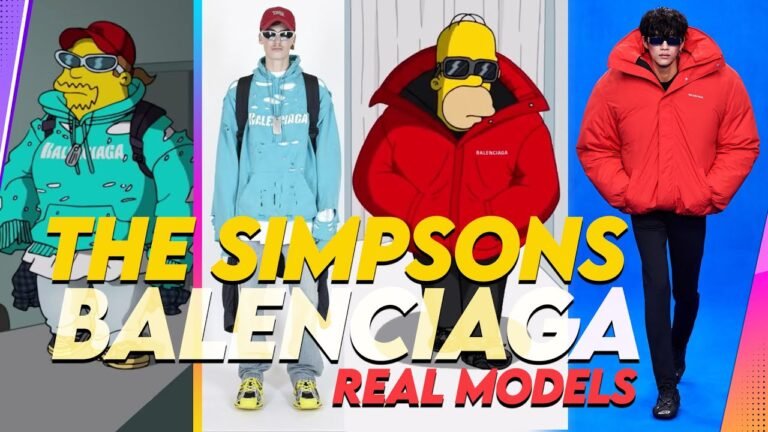 The #Simpsons Balenciaga Fashion Week Paris 2021 Real Models