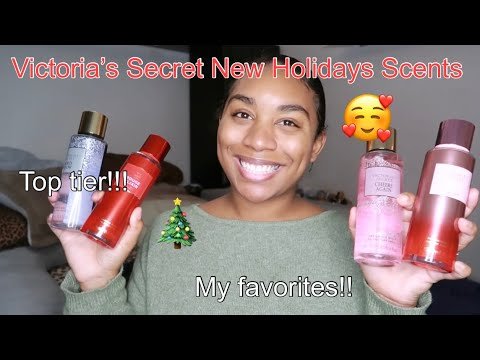 VICTORIA’S SECRET NEW HOLIDAY SCENTS HAUL!!!! a few of the ones that I love!!! 🥰🥰