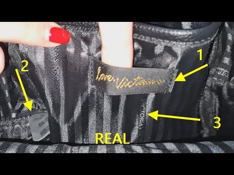 Victoria's secret bag real vs fake. How to spot fake Victoria's secret