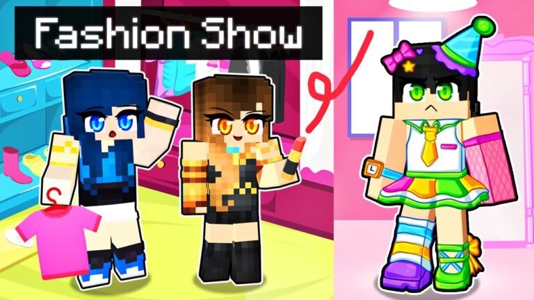 We become FASHION STARS in Minecraft!