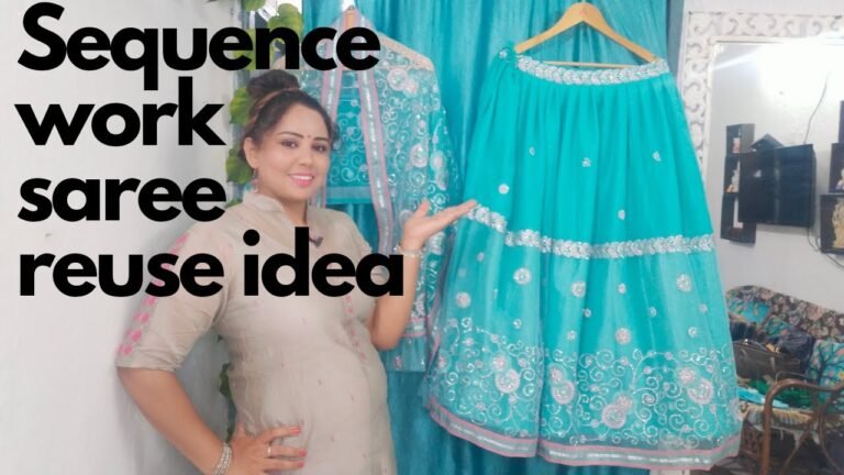 saree reuse ideas | sequence work saree reuse ideas | saree reuse | indian fashion ideas | saree