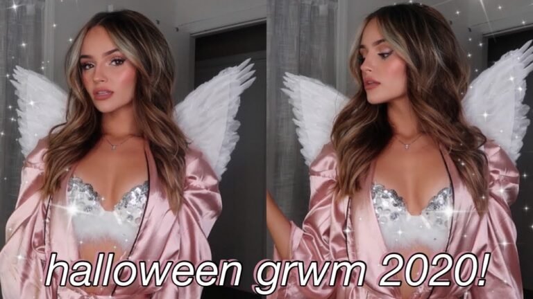 GRWM for halloween! Victoria Secret angel costume *easy & cheap DIY