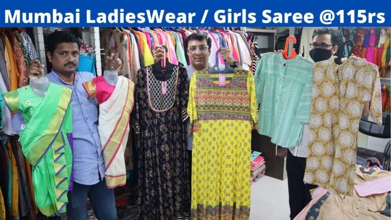 Ladies Wear & girls Wear Saree Wholesale @115rs Mumbai || Indian Fashion
