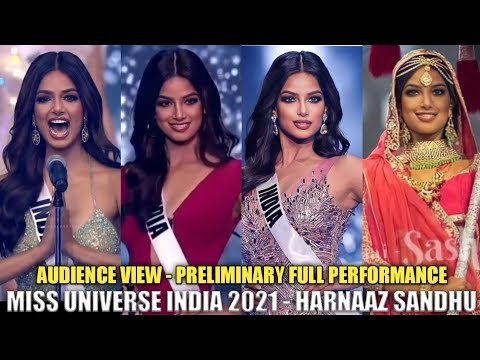 Miss Universe India 2021 – Harnaaz Kaur Sandhu Preliminary Full Performance And National Costume