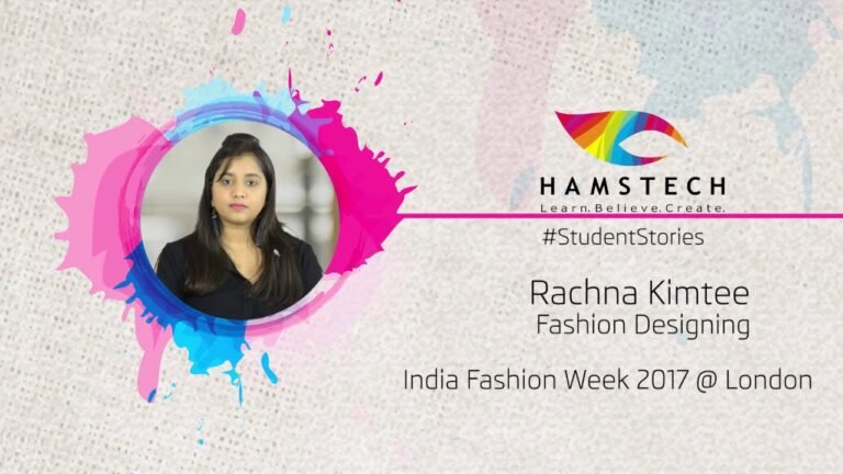 Student Success Story – Hamstech’s Student at Indian Fashion Week