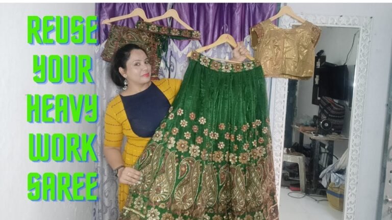 saree reuse | saree reuse ideas | heavy work saree reuse | indian fashion ideas |  reuse project