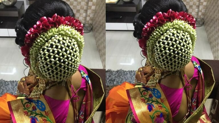 Bridal Hairstyles with Unique hair accessories#indianfashion #short