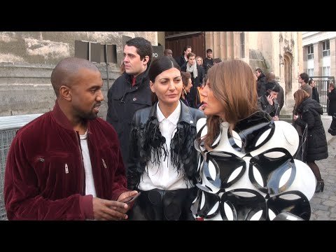 FASHION WEEK   PARIS    EXIT HAIDER ACKERMAN WITH KANYE WEST ,