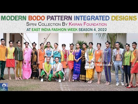 Modern Bodo Pattern Integrated Designs | East India Fashion Show 2022 #BodoFashionShow