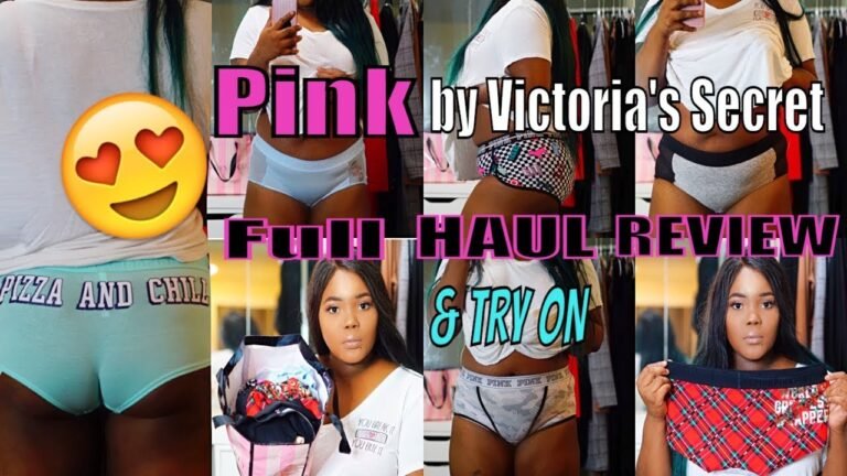 PINK BY VICTORIA'S SECRET PLUS SIZE CUTE & COMFY UNDERWEAR TRY ON| Melanin Doll