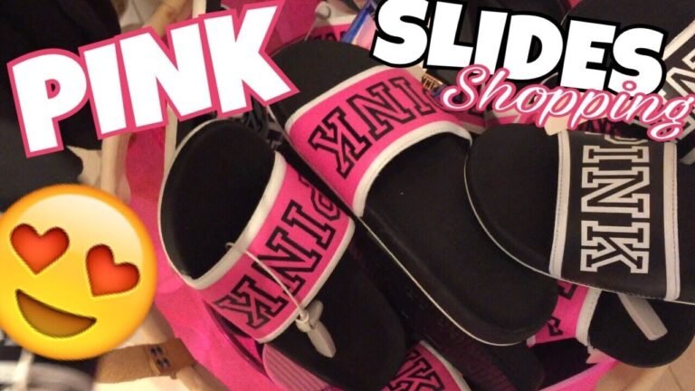 VICTORIA'S SECRET PINK SHOPPING for VS PINK SLIDES