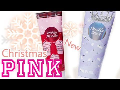 Victoria’s Secret PINK CHRISTMAS Body Care Shopping 2021 New at PINK Shop With Me CHRISTMAS 2021