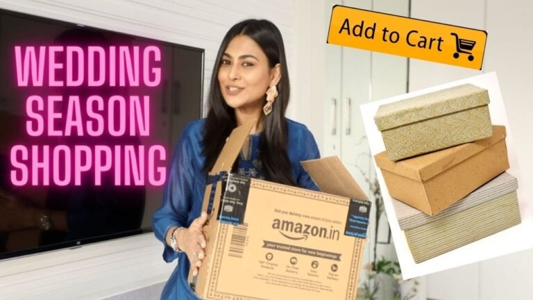 AMAZON WEDDING SHOPPING- Indian Fashion and Makeup Haul