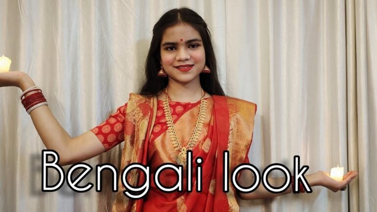 Creating a Bengali look| Bengali make up| Indian fashion| Diya Bagul