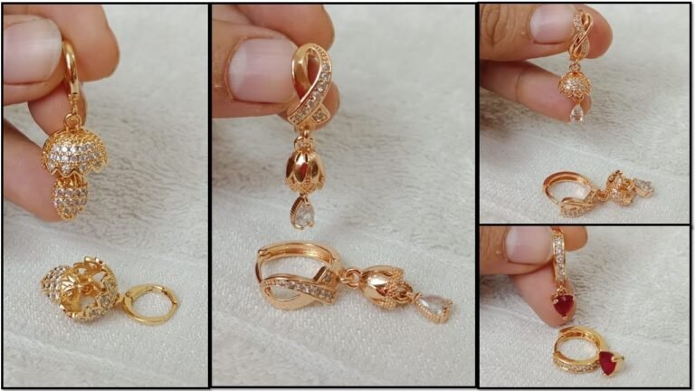 Daily Wear Rose Gold Hoop Earrings Design || Whatsapp 9110592541 – Indian Fashion Trends