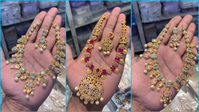 Latest short necklace models | Latest simple necklace designs  | Indian Fashion Trends