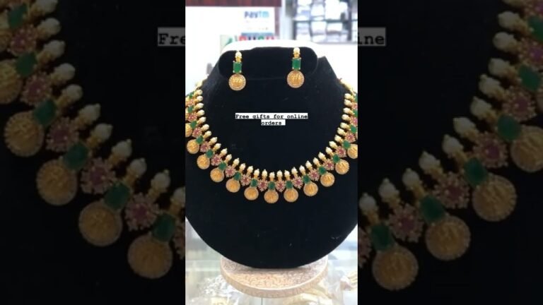 Matt necklace #jewellery #fashion #chennai #india #necklace #earrings #templejewellery #trendy