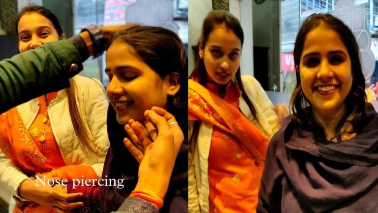 Nose piercing 😅😅 Nose piercing in India  @Indian Fashion Jewellery