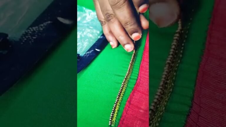 Sugar Beads Stitching Method | Fast Bead Gathering | Bridal Blouse | Indian Fashion Embroidery