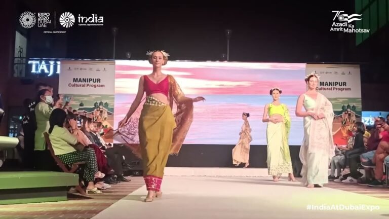 Expo 2020 Dubai | India Pavilion | Fashion show by Manipuri designer Mr. Robert Naorem