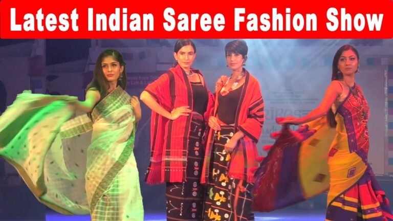 INDIAN SAREE FASHION SHOW | LATEST INDIAN SAREE DESIGN