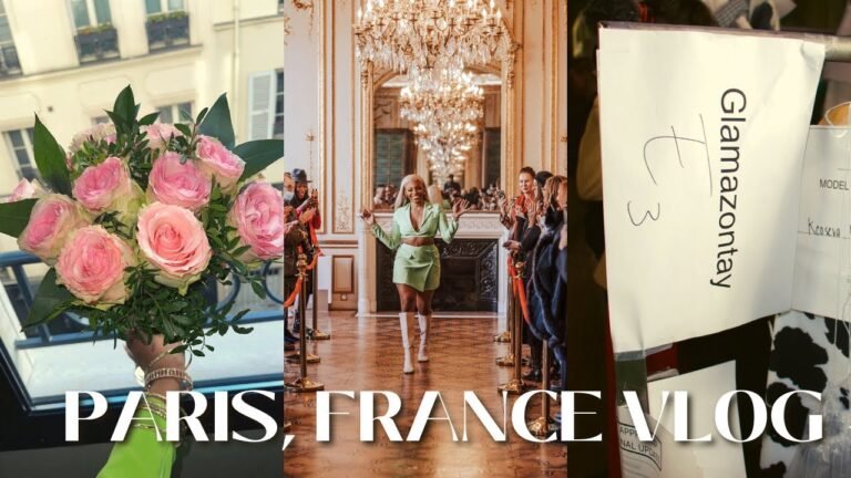 MY SHOW AT PARIS FASHION WEEK ,SEEING THE MONA LISA ,  SURPRISE FLOWERS , OVERWHELMED | DAY 2 VLOG