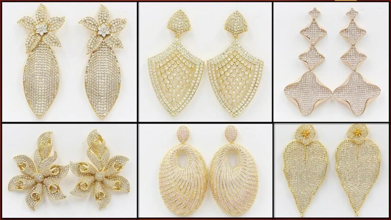 18k Gold Plated Indian Earrings Design Collection – Indian Fashion Trends