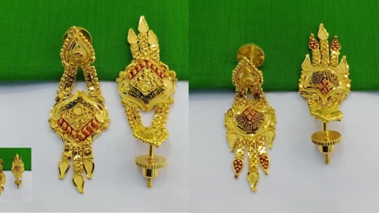 Gold Plated Earrings Design 2022 – Indian Fashion Trends