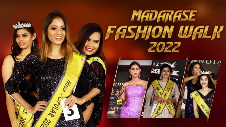 Miss India Fashion Walk 2022 | Madarase Event
