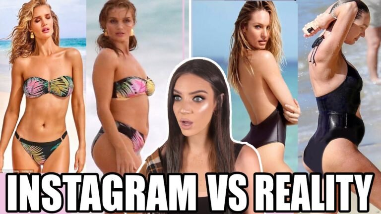 REACTING TO 'BODY GOALS' SUPERMODELS IN REAL LIFE. INSTAGRAM VS REALITY.