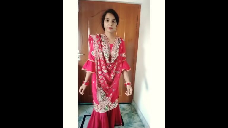 Sharara Dress / Dupatta Draping ❤️❤️/ Latest dress/ #youtuber #short#india#fashion