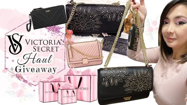 Victoria Secret Bags & Wallet Semi-Annual Sale Haul and What Fits + Giveaway