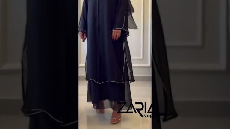 black abaya with beads #abaya #ramadan #abayacollectionsp #abayas #dubai #fashion #dress #india