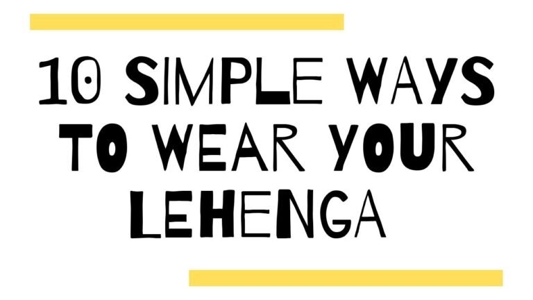 10 WAYS TO STYLE 1 LEHENGA | INDIAN FASHION | SHRUTI DIXIT