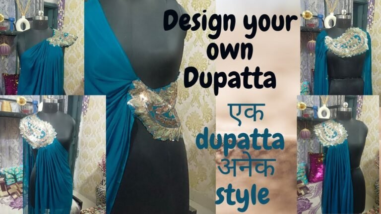 DESIGN YOUR OWN DUPATTA | DESIGNER DUPATTA | HOW TO DESIGN DUPATTA | INDIAN FASHION IDEAS