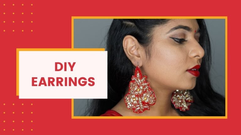 DIY Ear rings || Jewellery || Indian fashion || How to make earrings || #Shorts || P.Y