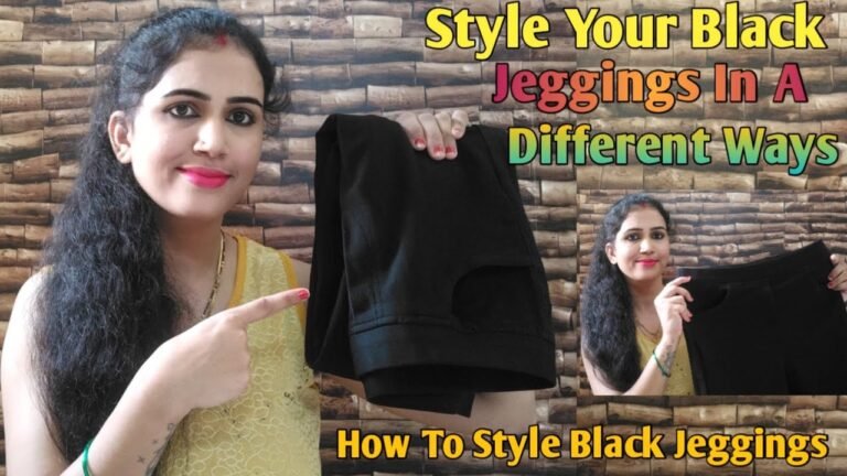 How To Style Black Jeggings In A Different Ways | Indian Fashion Basics | Khushbu Tiwari