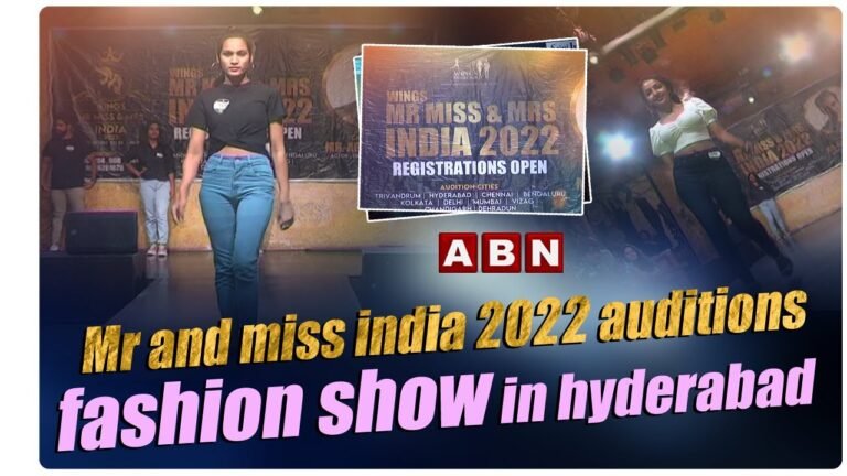 Mr and Miss India 2022 Auditions Fashion Show in Hyderabad | ABN Ent