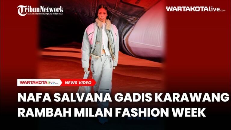 Nafa Salvana Gadis Karawang Melangkah di Milan Fashion Week