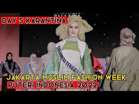 Puteri Indonesia 2022 di Acara Jakarta Muslim Fashion Week