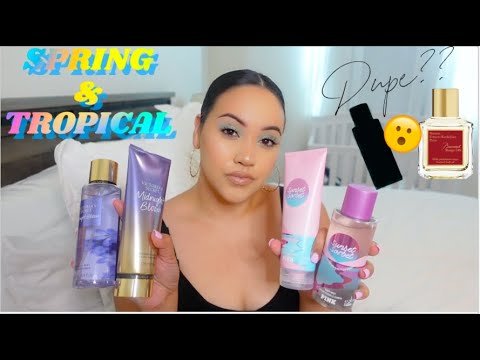 VICTORIA'S SECRET SPRING FRAGRANCE MIST HAUL + BACCARAT ROUGE 540 DUPE! 2021