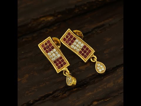 Gold Plated Ear Studs South Indian Fashion Jewellery Collections Jewelsmart